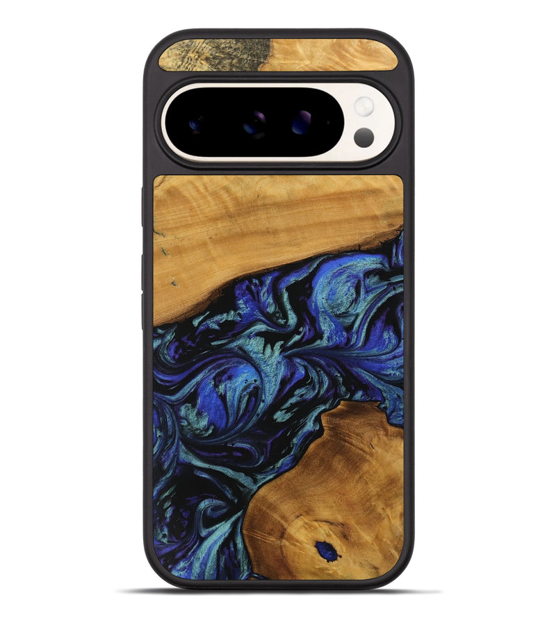 Pixel 9 Pro XL Wood Phone Case - Arnie (Blue, 738386)