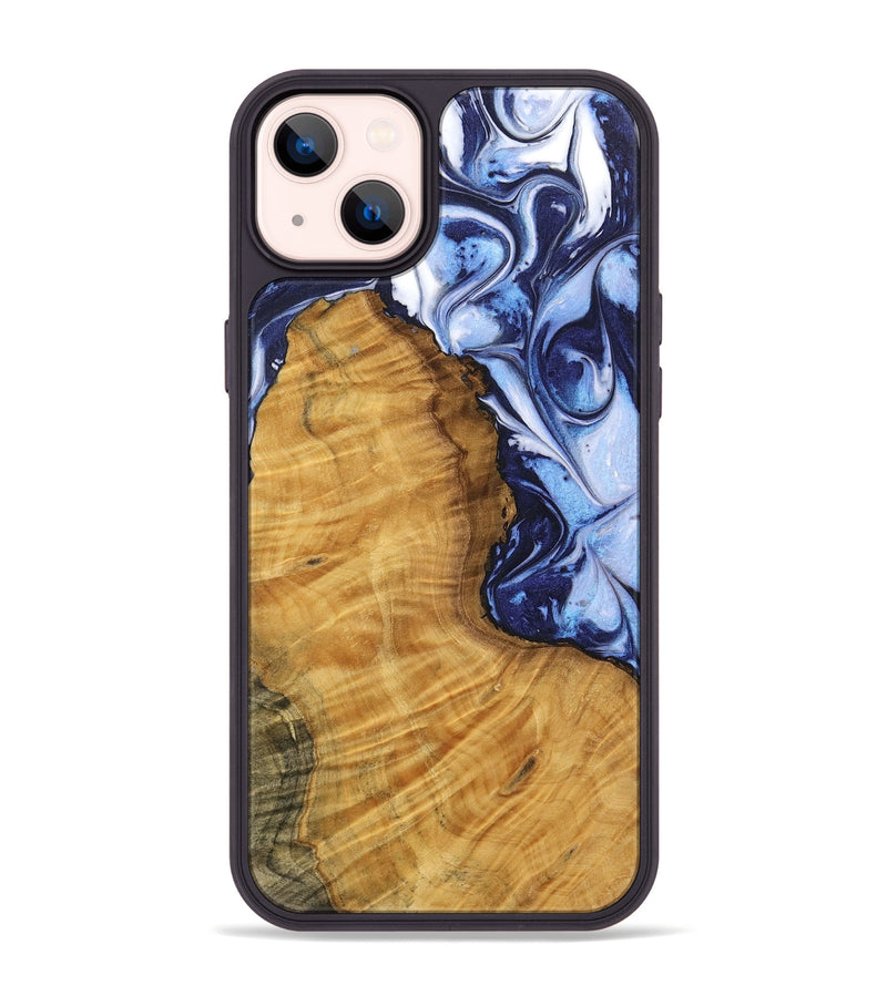 iPhone 14 Plus Wood Phone Case - Maude (Blue, 738387)