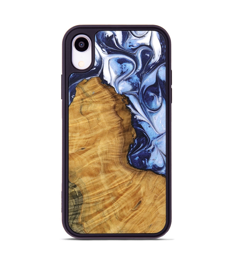 iPhone Xr Wood Phone Case - Maude (Blue, 738387)