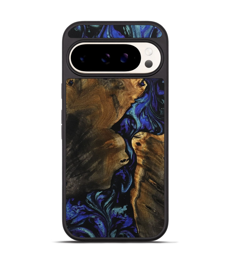 Pixel 9 Wood Phone Case - Corwin (Blue, 738389)