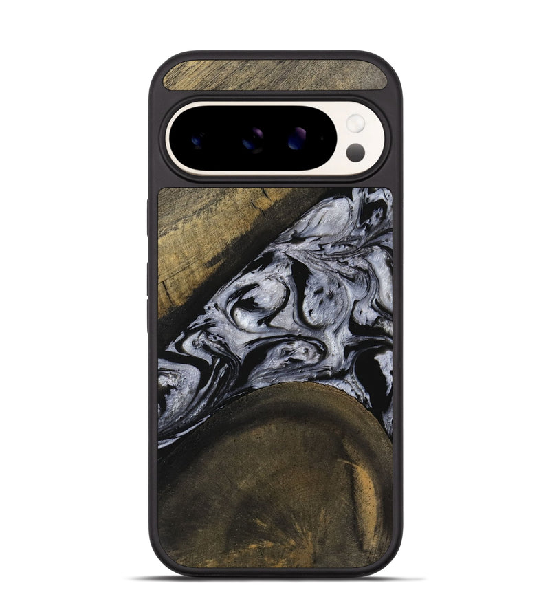 Pixel 9 Wood Phone Case - Liana (Black & White, 738391)