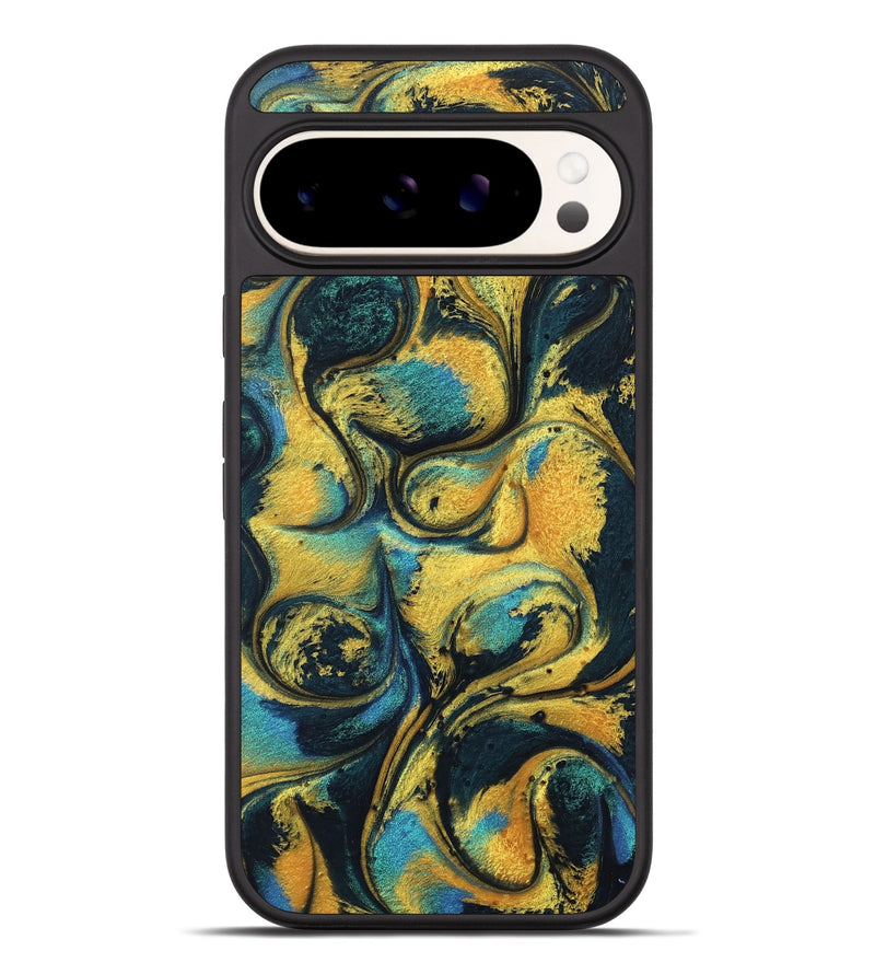 Pixel 9 Pro XL ResinArt Phone Case - Colonel (Teal & Gold, 738403)