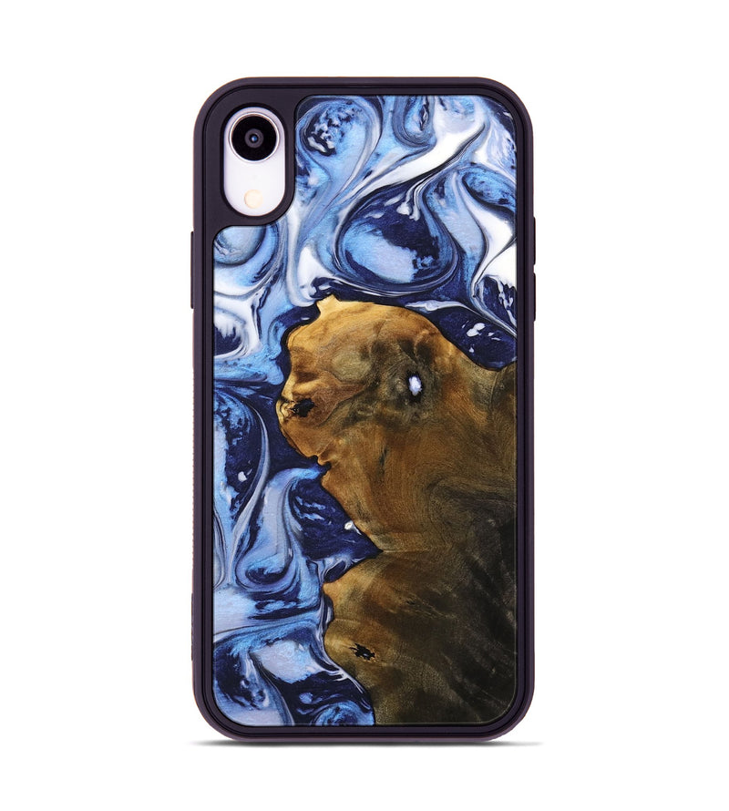 iPhone Xr Wood Phone Case - Debra (Blue, 738410)