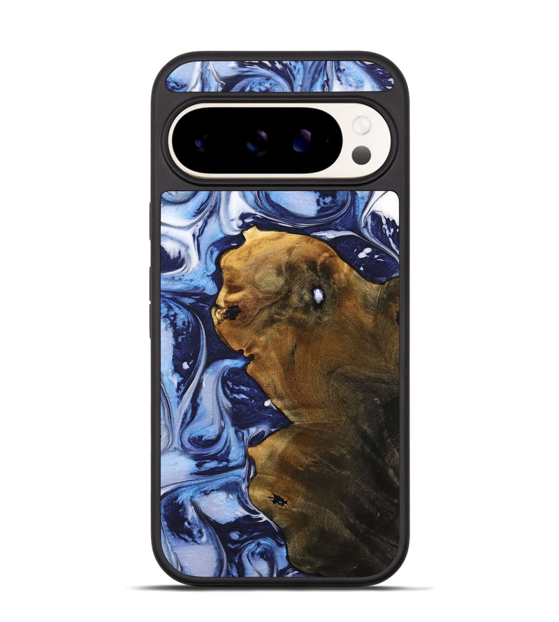 Pixel 9 Wood Phone Case - Debra (Blue, 738410)