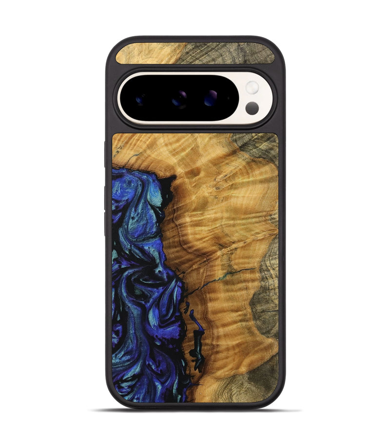 Pixel 9 Wood Phone Case - Marcie (Blue, 738423)