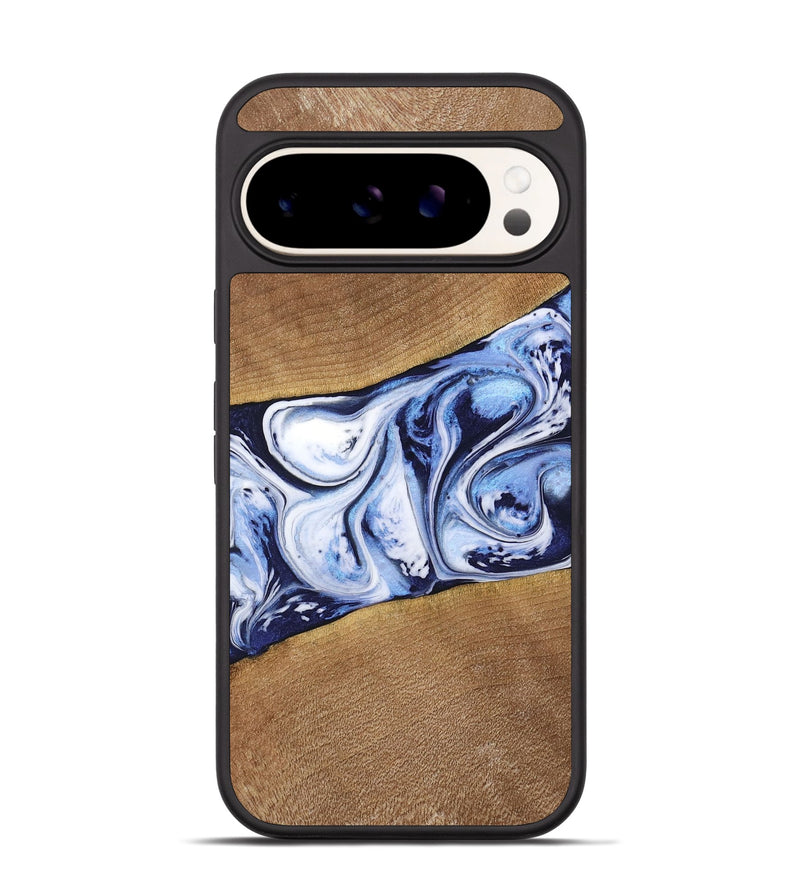 Pixel 9 Wood Phone Case - Luisa (Blue, 738426)