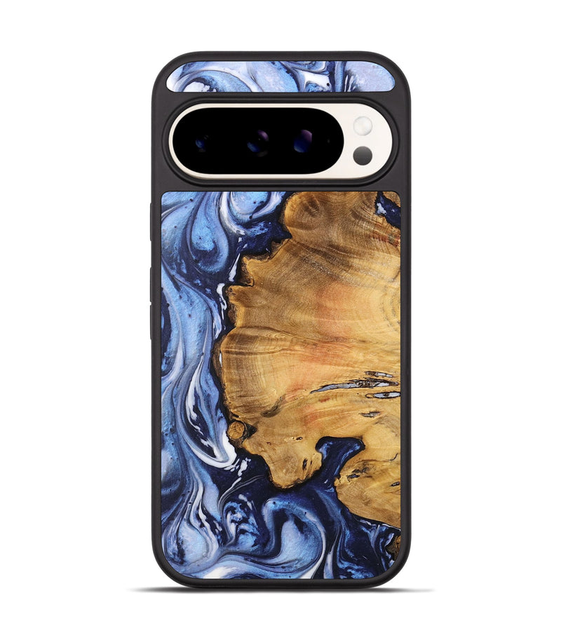 Pixel 9 Wood Phone Case - Maddi (Blue, 738431)