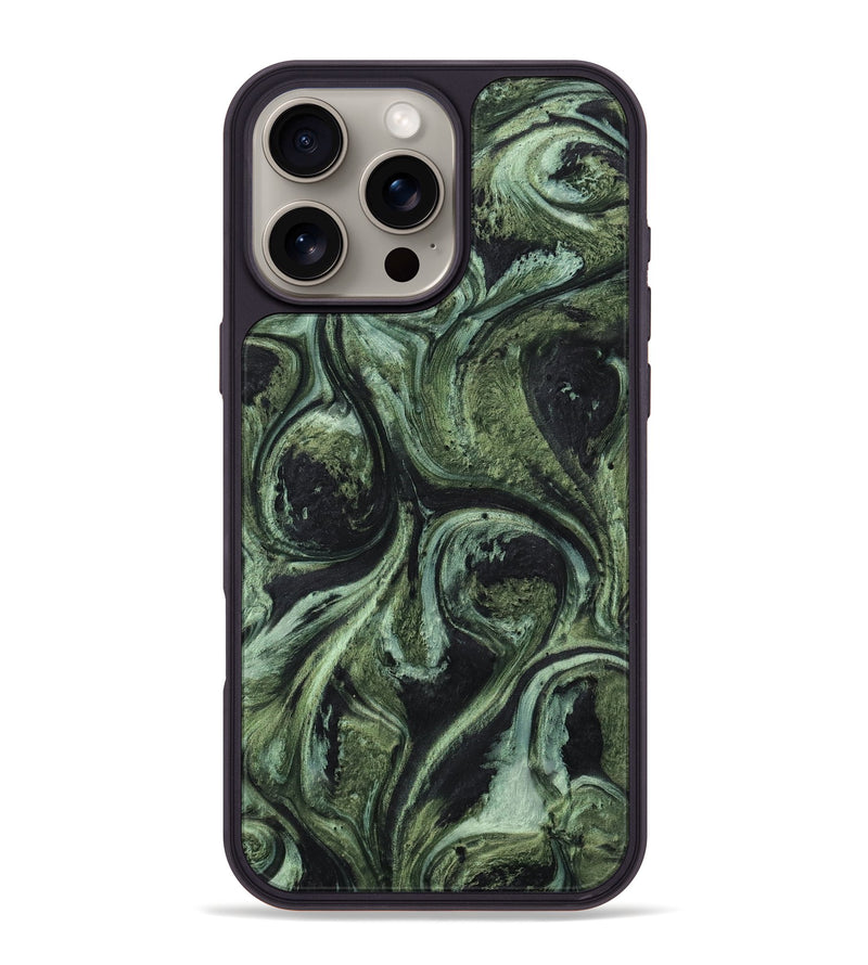 iPhone 16 Pro Max ResinArt Phone Case - Laraine (Green, 738737)