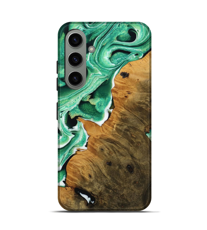 Galaxy S24 Wood Live Edge Phone Case - Sherree (Green, 738751)