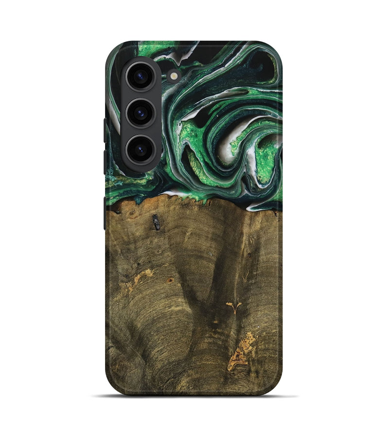 Galaxy S23 Wood Live Edge Phone Case - Nadir (Green, 738764)