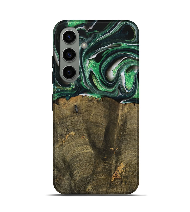 Galaxy S24 Wood Live Edge Phone Case - Nadir (Green, 738764)