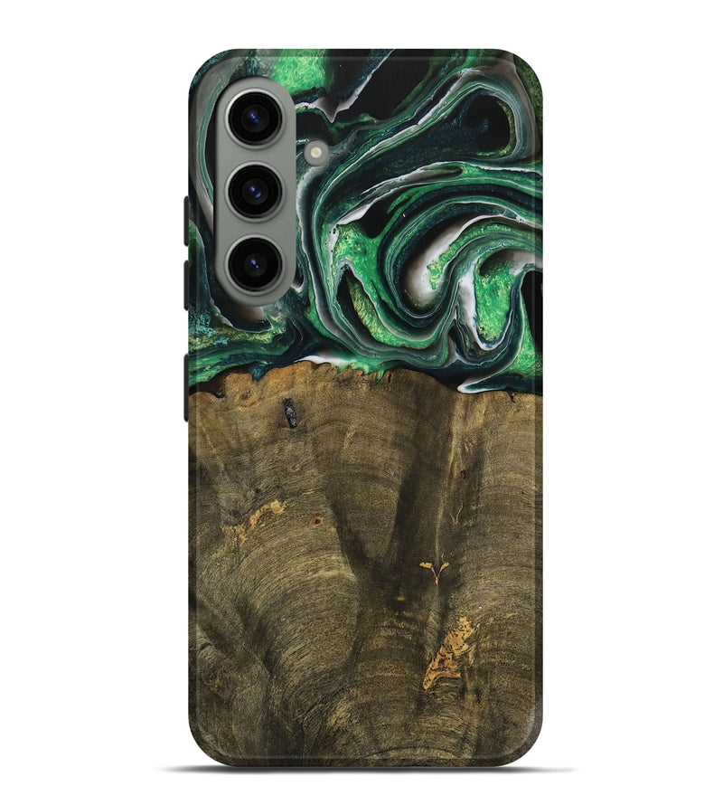 Galaxy S24 Plus Wood Live Edge Phone Case - Nadir (Green, 738764)