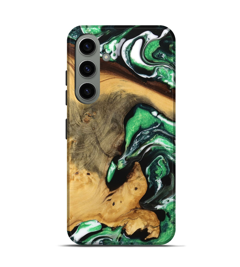 Galaxy S24 Wood Live Edge Phone Case - Brandie (Green, 738769)