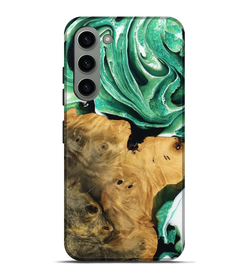 Galaxy S23 Plus Wood Live Edge Phone Case - Surin (Green, 738773)