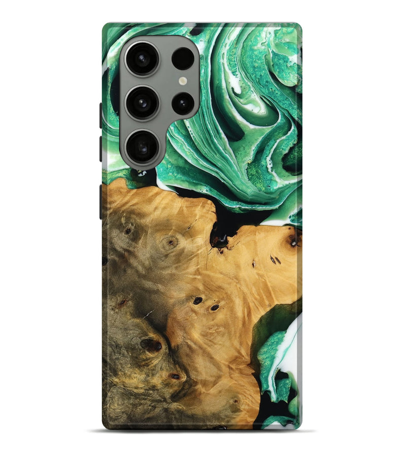 Galaxy S23 Ultra Wood Live Edge Phone Case - Surin (Green, 738773)