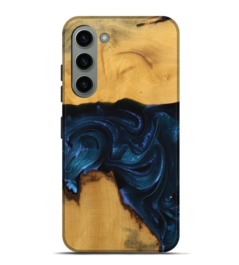 Galaxy S23 Plus Wood Live Edge Phone Case - Lita (Blue, 738774)