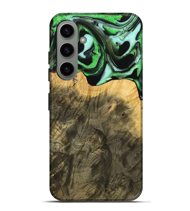 Galaxy S24 Plus Wood Live Edge Phone Case - Mayra (Green, 738775)