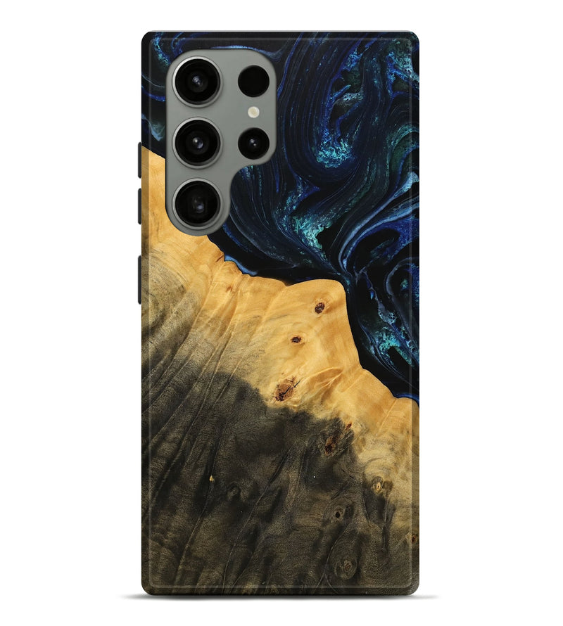 Galaxy S23 Ultra Wood Live Edge Phone Case - Latoyia (Blue, 738778)