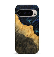 Pixel 9 Wood Live Edge Phone Case - Latoyia (Blue, 738778)