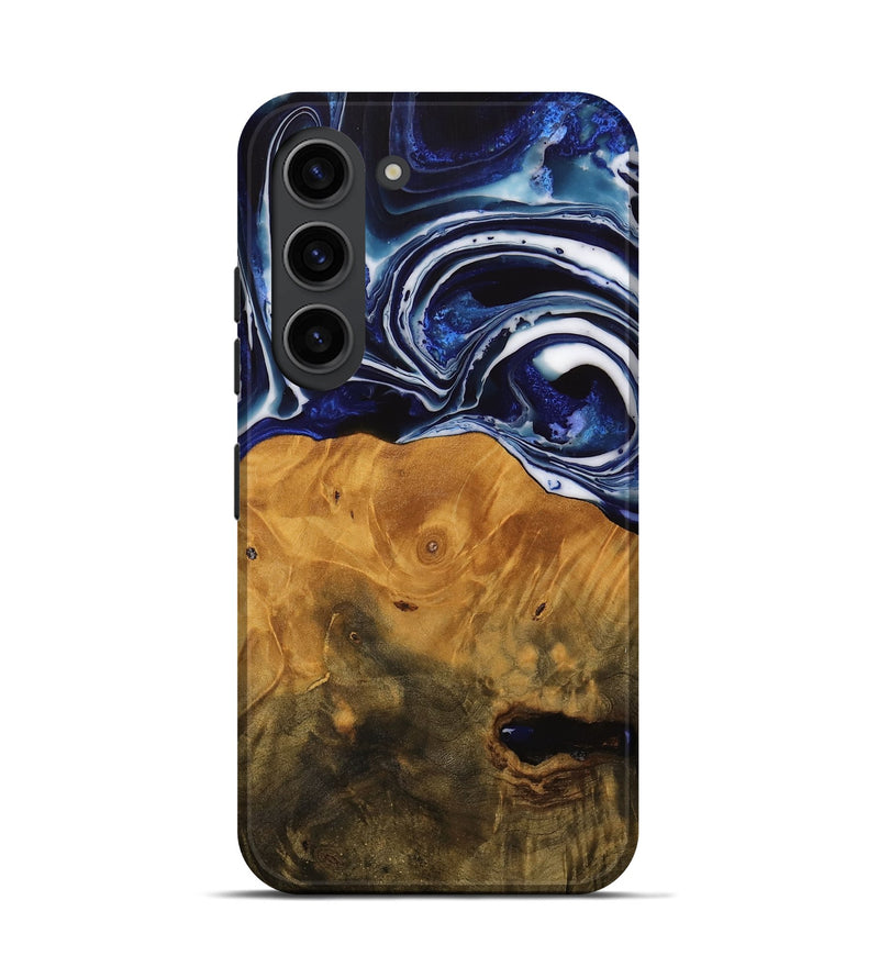 Galaxy S23 Wood Live Edge Phone Case - Shirley (Blue, 738780)