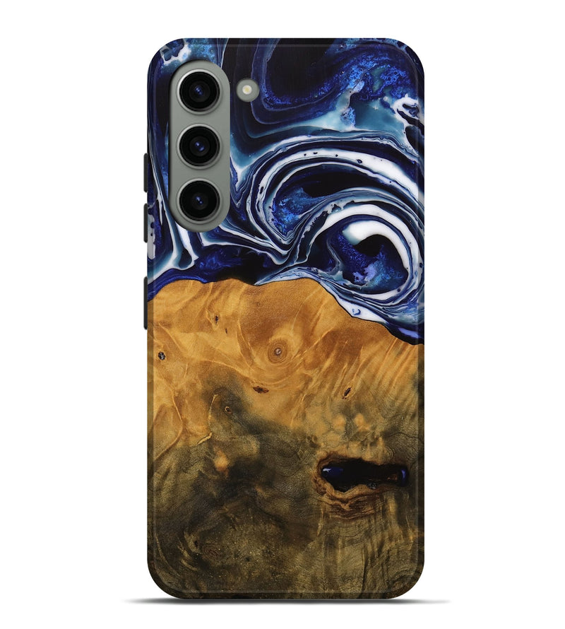 Galaxy S23 Plus Wood Live Edge Phone Case - Shirley (Blue, 738780)