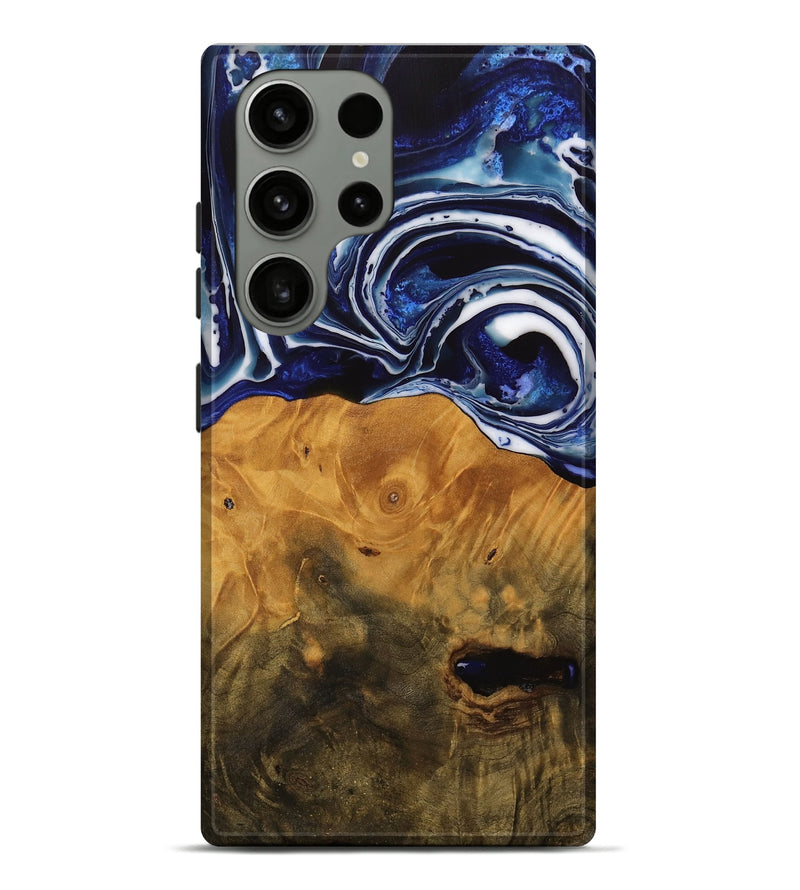 Galaxy S23 Ultra Wood Live Edge Phone Case - Shirley (Blue, 738780)