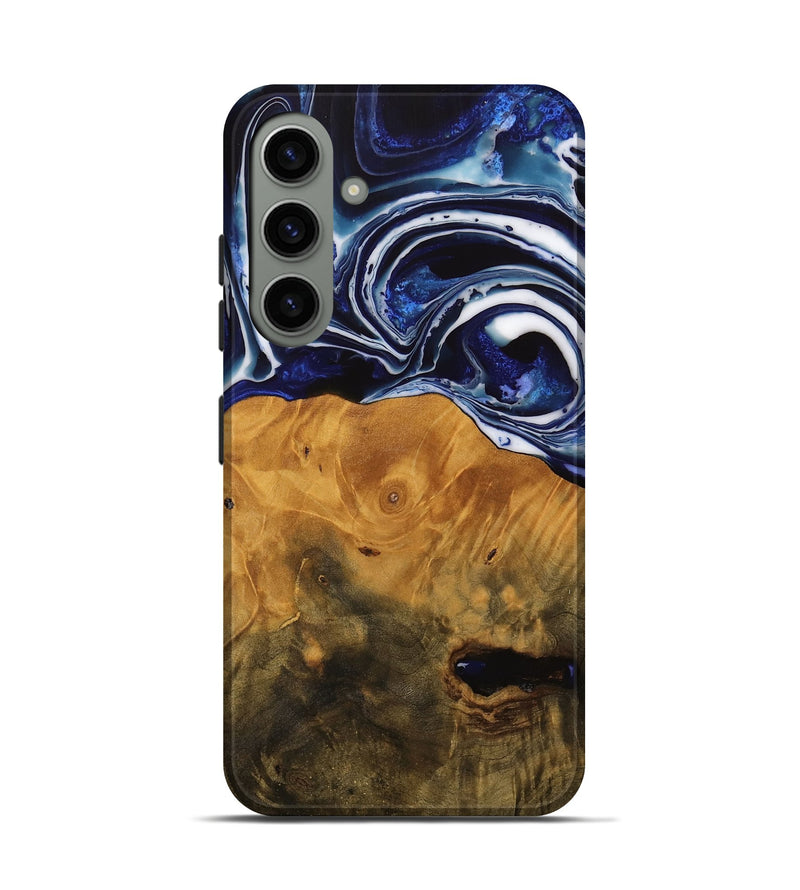 Galaxy S24 Wood Live Edge Phone Case - Shirley (Blue, 738780)