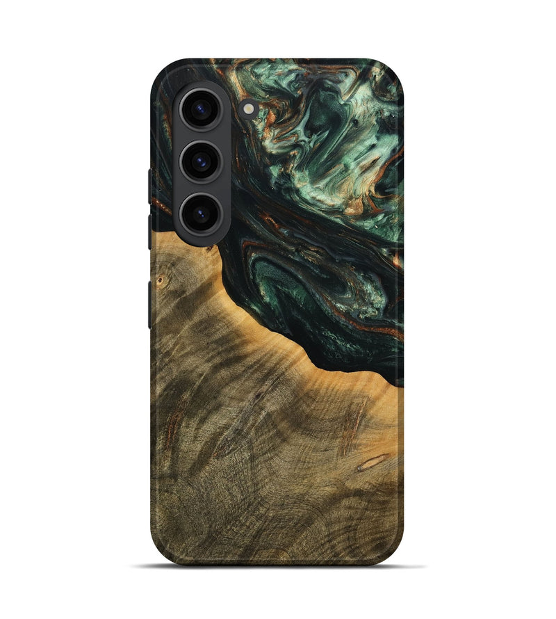 Galaxy S23 Wood Live Edge Phone Case - Harl (Green, 738783)