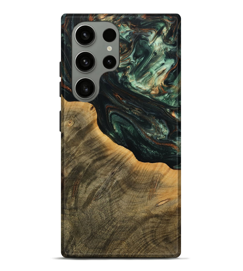 Galaxy S23 Ultra Wood Live Edge Phone Case - Harl (Green, 738783)