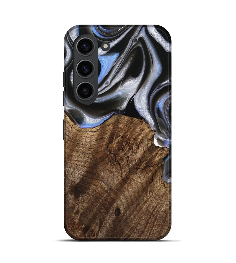 Galaxy S23 Wood Live Edge Phone Case - Torrie (Black & White, 738818)