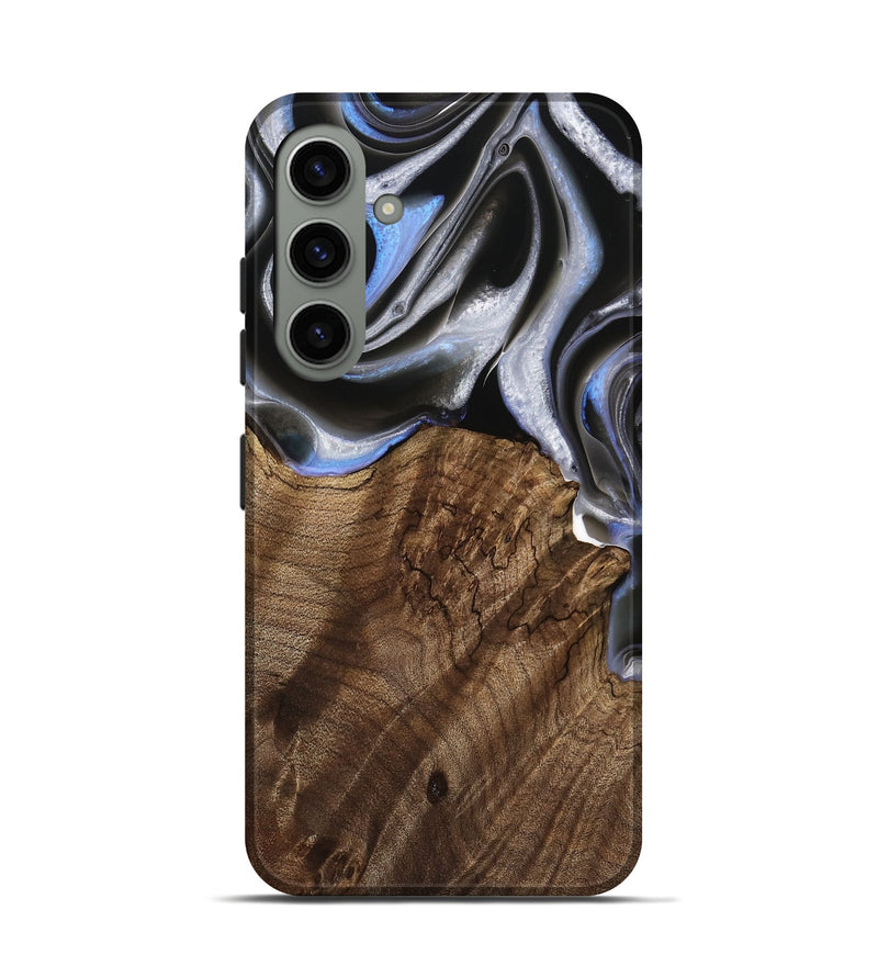 Galaxy S24 Wood Live Edge Phone Case - Torrie (Black & White, 738818)