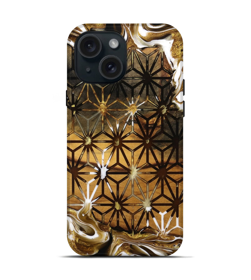 iPhone 15 Wood Live Edge Phone Case - Darrol (Pattern, 738825)