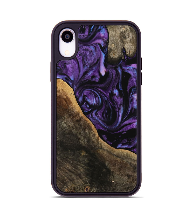 iPhone Xr Wood Phone Case - Cecily (Purple, 738880)