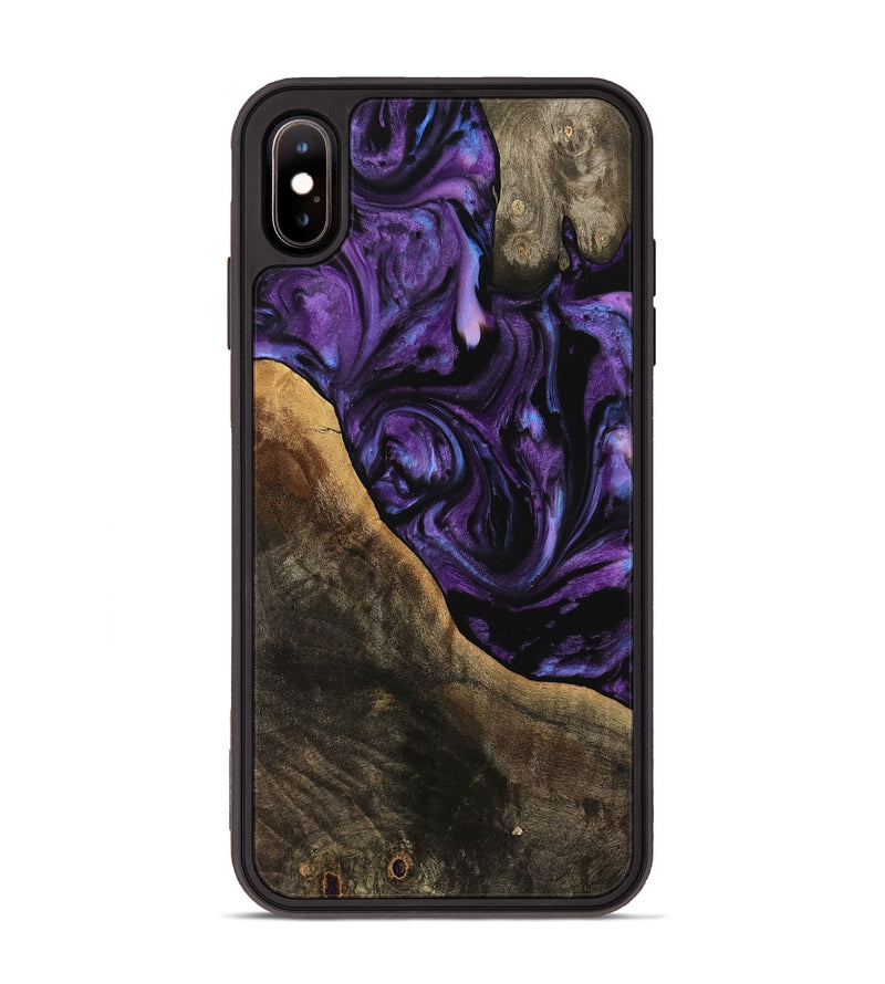 iPhone Xs Max Wood Phone Case - Cecily (Purple, 738880)