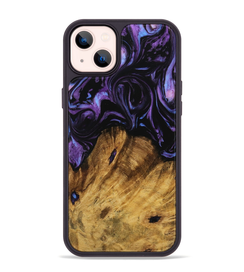 iPhone 14 Plus Wood Phone Case - Rungro (Purple, 738888)