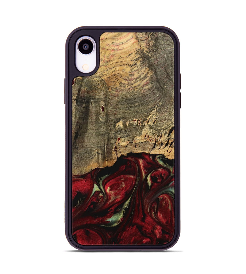 iPhone Xr Wood Phone Case - Alverta (Red, 738901)