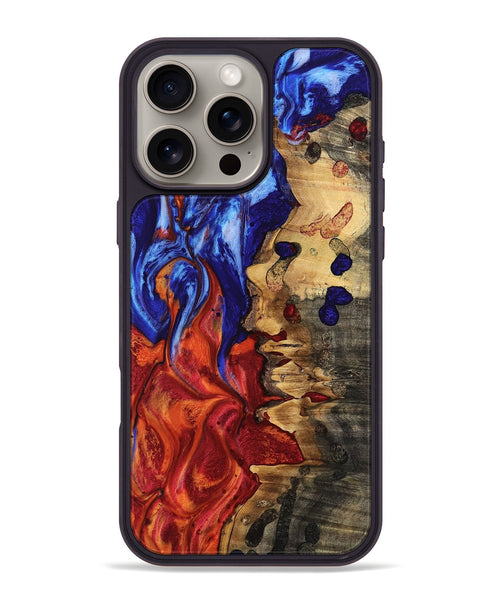 iPhone 16 Pro Max Wood Phone Case - Bhagvat (Fire & Ice, 738903)