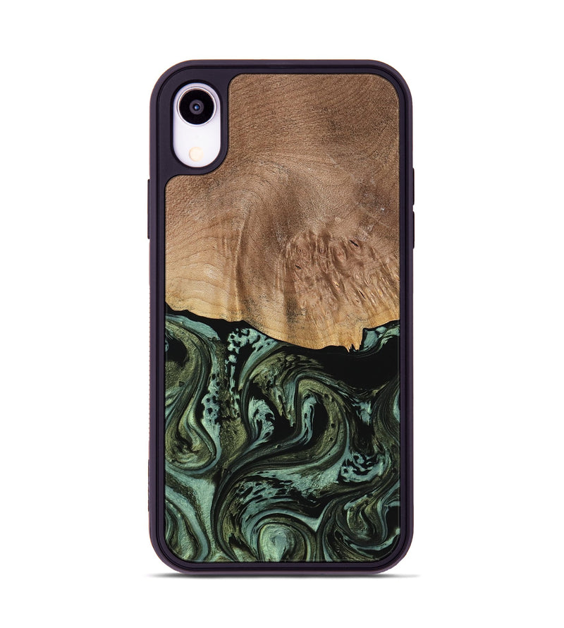 iPhone Xr Wood Phone Case - Romeo (Green, 738937)