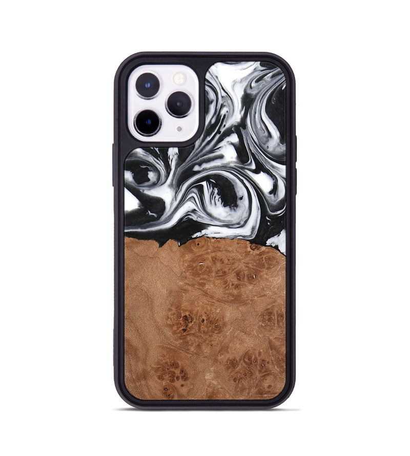 iPhone 11 Pro Wood Phone Case - Peder (Black & White, 738939)