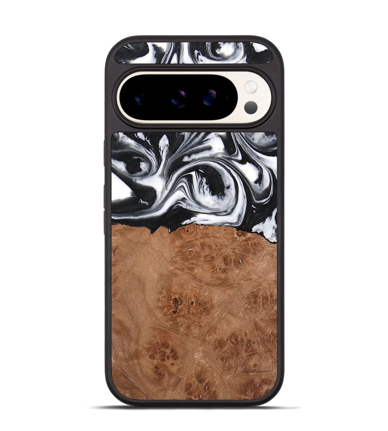 Pixel 9 Pro Wood Phone Case - Peder (Black & White, 738939)