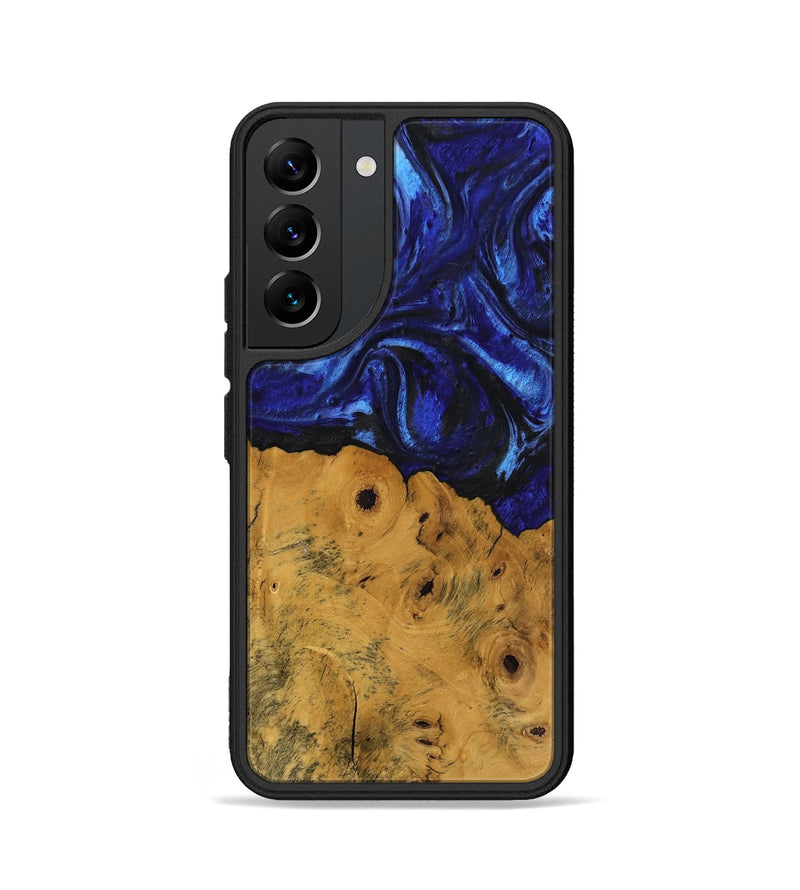 Galaxy S22 Wood Phone Case - Danyel (Blue, 738941)