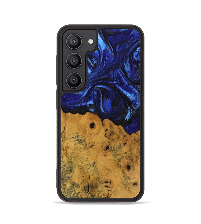 Galaxy S23 Wood Phone Case - Danyel (Blue, 738941)