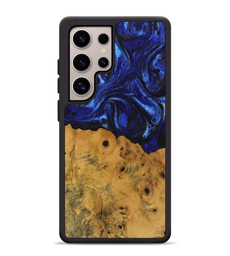 Galaxy S25 Ultra Wood Phone Case - Danyel (Blue, 738941)