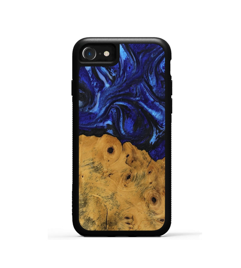 iPhone SE Wood Phone Case - Danyel (Blue, 738941)