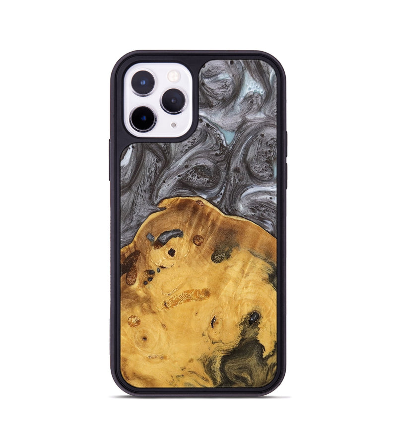 iPhone 11 Pro Wood Phone Case - Helmuth (Black & White, 739036)