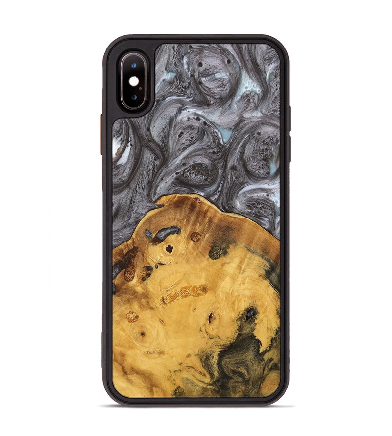 iPhone Xs Max Wood Phone Case - Helmuth (Black & White, 739036)