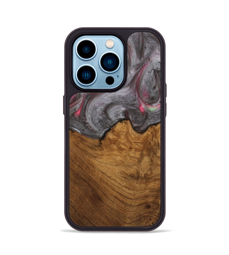 iPhone 14 Pro Wood Phone Case - Madel (Red, 739038)