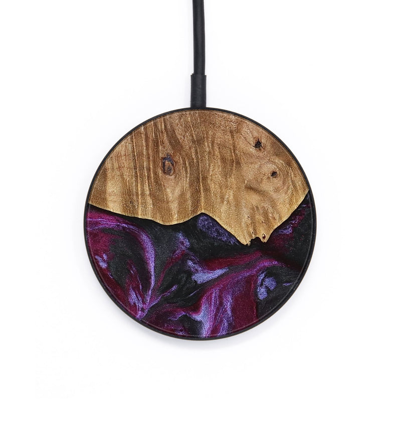 Circle Wood Wireless Charger - Marlena (Purple, 739107)