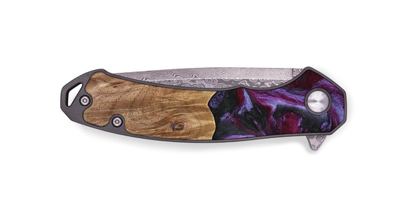 EDC Wood Pocket Knife - Marlena (Purple, 739107)