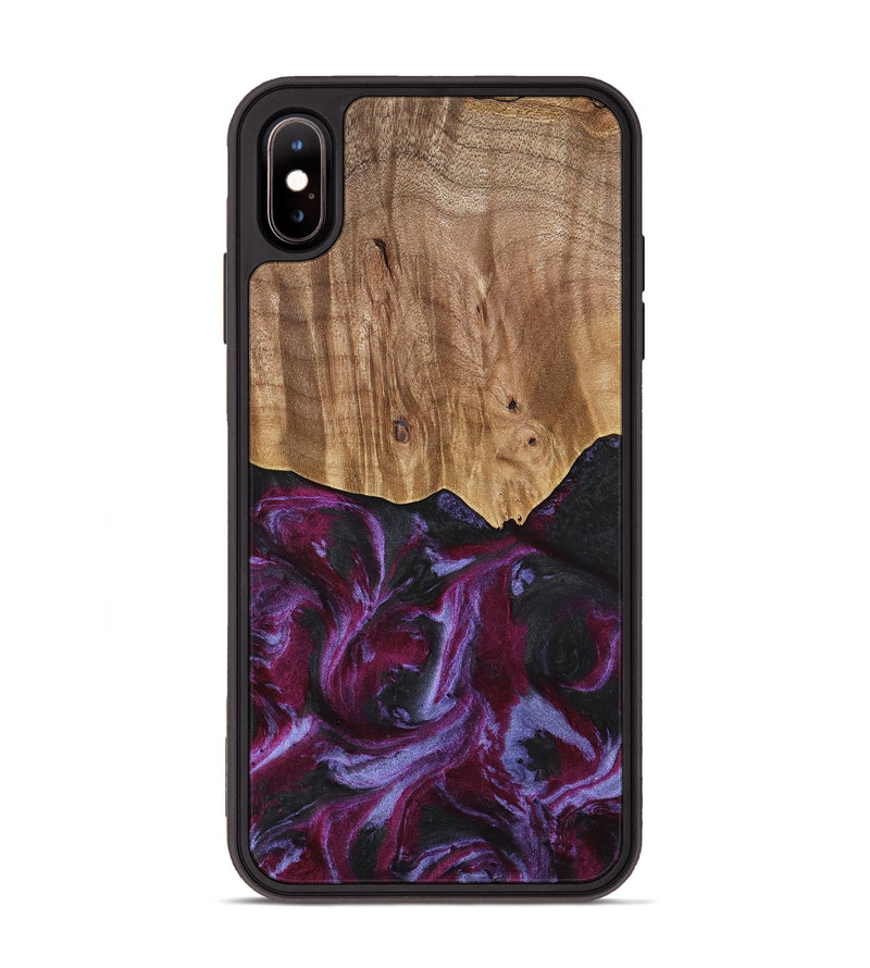 iPhone Xs Max Wood Phone Case - Marlena (Purple, 739107)